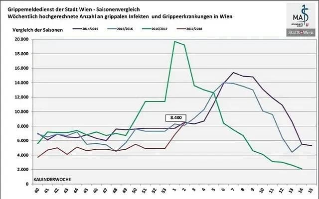 Волна гриппа идет на Вену - тысячи заболевших