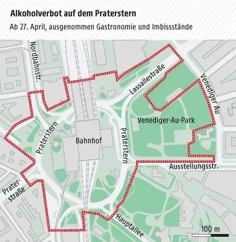 Власти Вены сделали "безалкогольным" Praterstern
