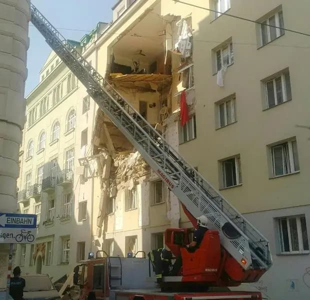 Взрыв газа в жилом доме в районе  Виден федеральной столицы Австрии. Есть  жертвы