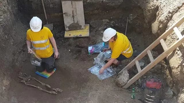 Уже 17-й скелет времен поздней  римской империи найден в центре  Вены на Нойер-Маркт