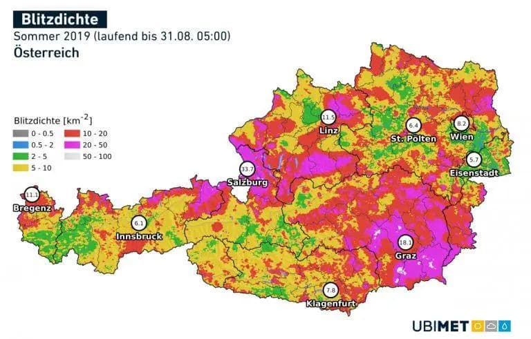 "Грозные" рекорды этого лета в Австрии