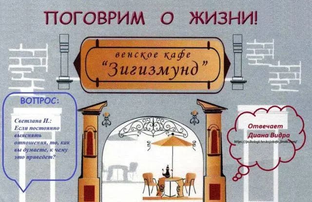 Психологическое Венское кафе «ЗИГИЗМУНД» : Если постоянно выяснять отношения, то, как вы думаете, к чему это приведет?