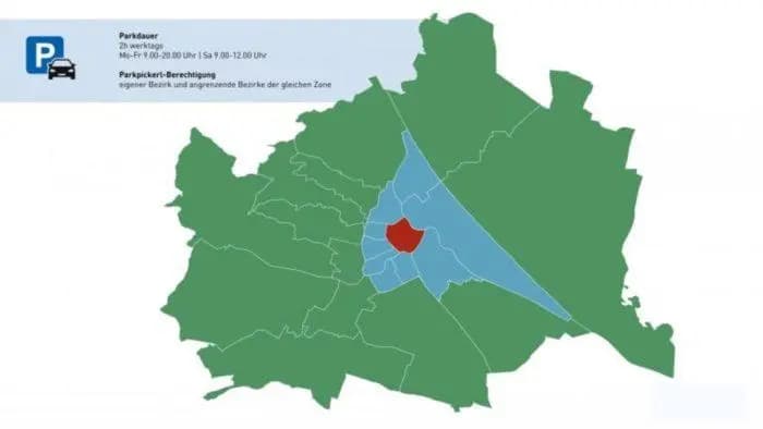 Реформа системы парковки в Вене: предлагается три зоны