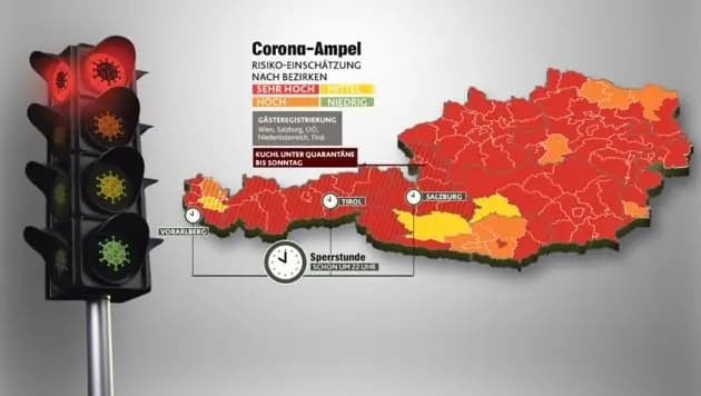 Коронавирус в Австрии: 4 453 новых случая, 74 заболевших  в доме престарелых Инсбрука, вся страна в "красном", вирусологи: немецкие меры идеально подходят и для  Австрии