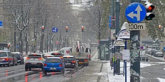 Волна холода приносит в Австрию снег и до минус 25 градусов