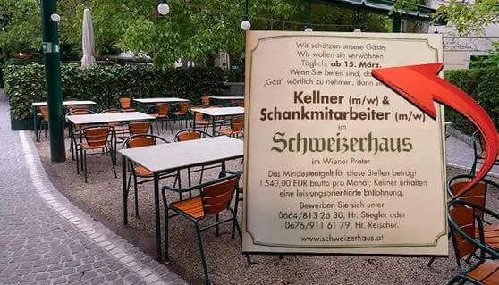 Они что-то знают: Schweizerhaus ищет новых сотрудников с 15 марта
