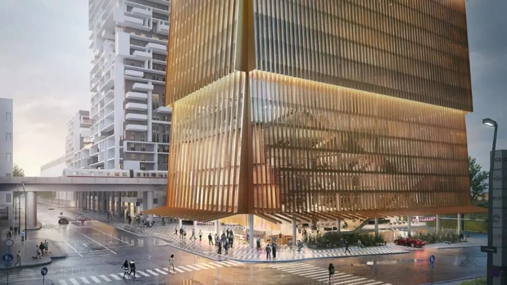 Donaumarina Tower: в Вене планируется построить самый высокий деревянный небоскреб в мире