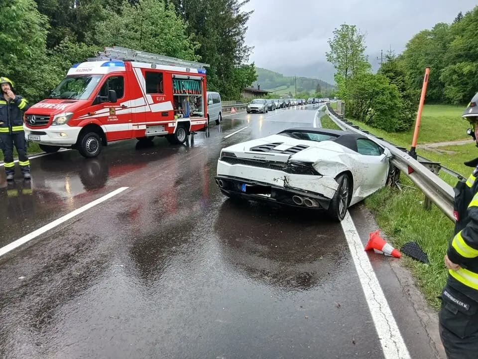 Дорогой день в Верхней Австрии: за 24 часа разбили сразу два Lamborghini