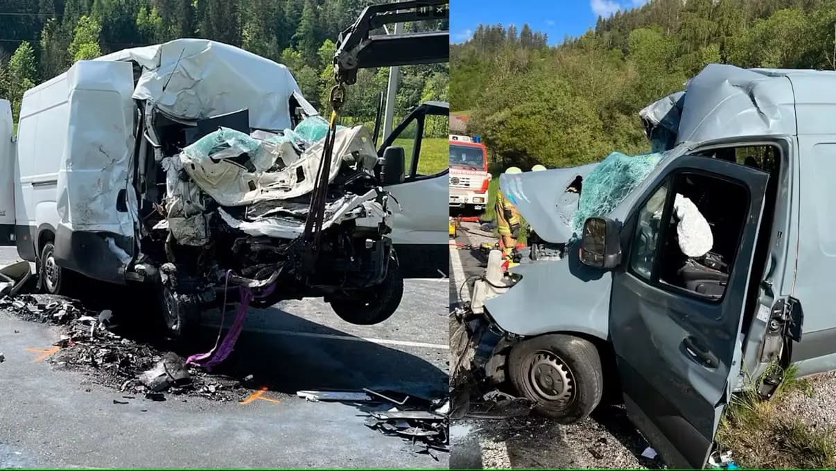 Два человека погибли в жуткой лобовой аварии в Зальцбурге