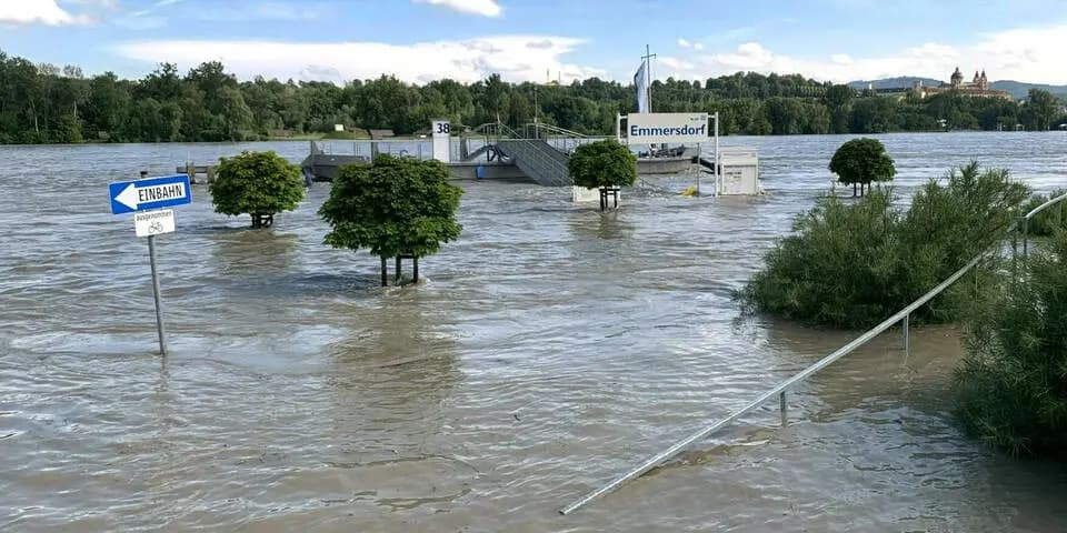 7 метров воды! Наводнение на Дунае угрожают Линцу и Нижней Австрии