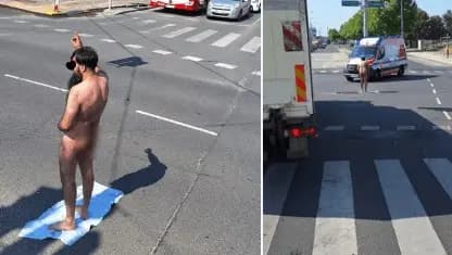 В Вене голый исламист ранил женщину-полицейского