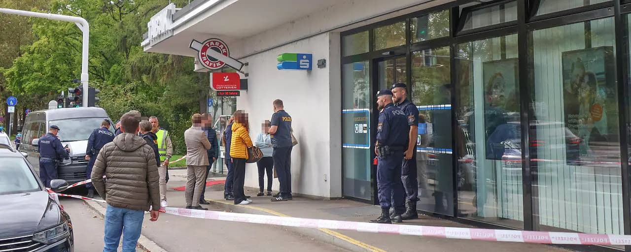 Отчаянные пистолерос: двое парней задержаны после ограбления банка в Линце