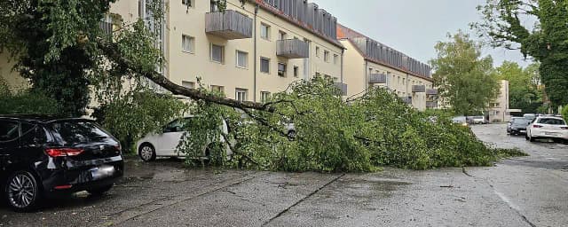 Ущерб в землях Австрии после сильных гроз в понедельник