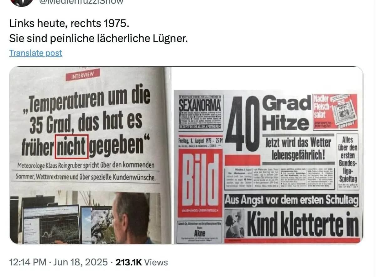 Миф о “невиданной жаре”: СМИ забыли, что сами писали в 1975