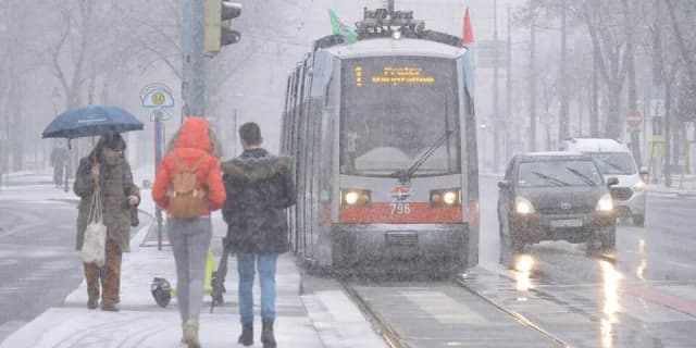 Зима накрывает Австрию: снег доберется и до Вены