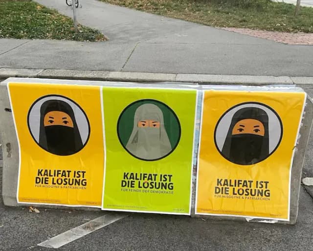 Плакаты “Халифат — это решение” взбудоражили Вену