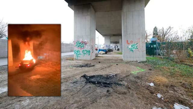 Ночная драма в Донауштадте: сгоревший Mercedes и тайна мёртвого пассажира