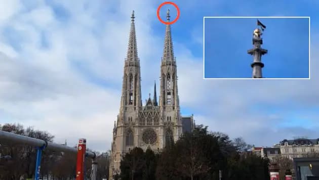 Нападение на прессу и палестинские флаги на шпилях Votivkirche: скандал в Вене