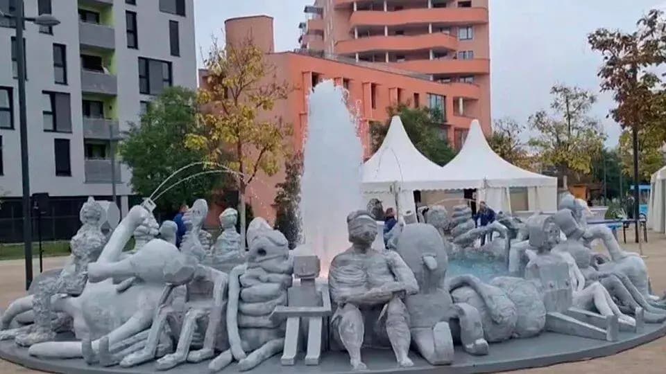 Во второй раз: венский фонтан «Квазимодо» в очередной раз стал жертвой вандализма