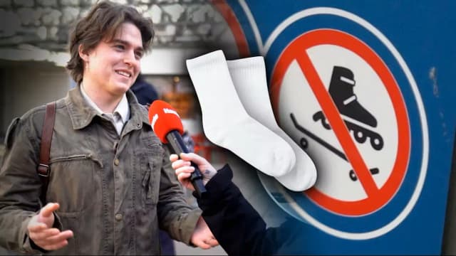 "Покинуть вагон или разуться":  любителя роликов в венской подземке разули до носков