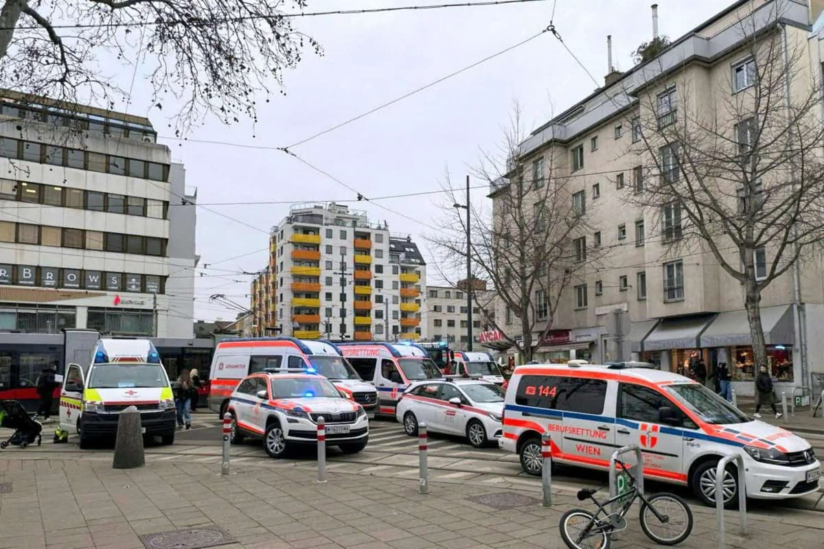 Столкновение трамваев у вокзала Флоридсдорф: движение нарушено, 13 человек госпитализированы