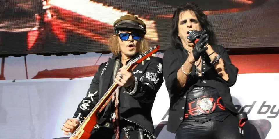 Пират Карибского моря против шок-рокера: Джонни Депп и Элис Купер вместе на сцене в Санкт-Пёльтене