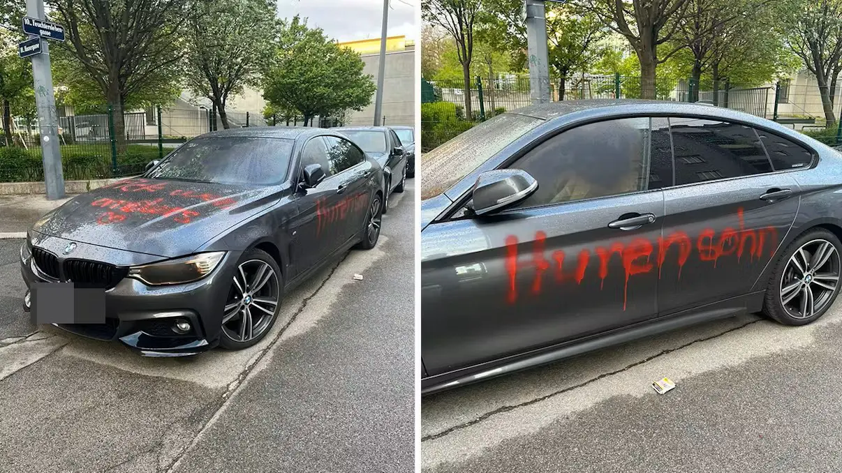 Бывшая показала класс: граффити, мат и сердечко