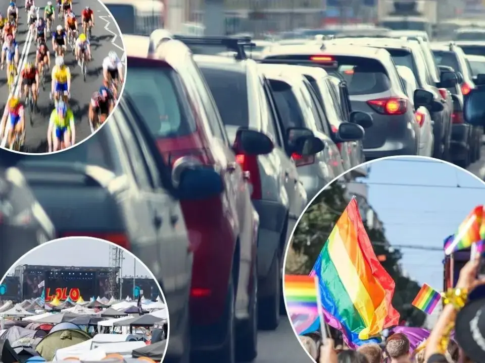Транспортный кошмар: Nova Rock, Regenbogenparade и велогонки парализуют движение в Австрии