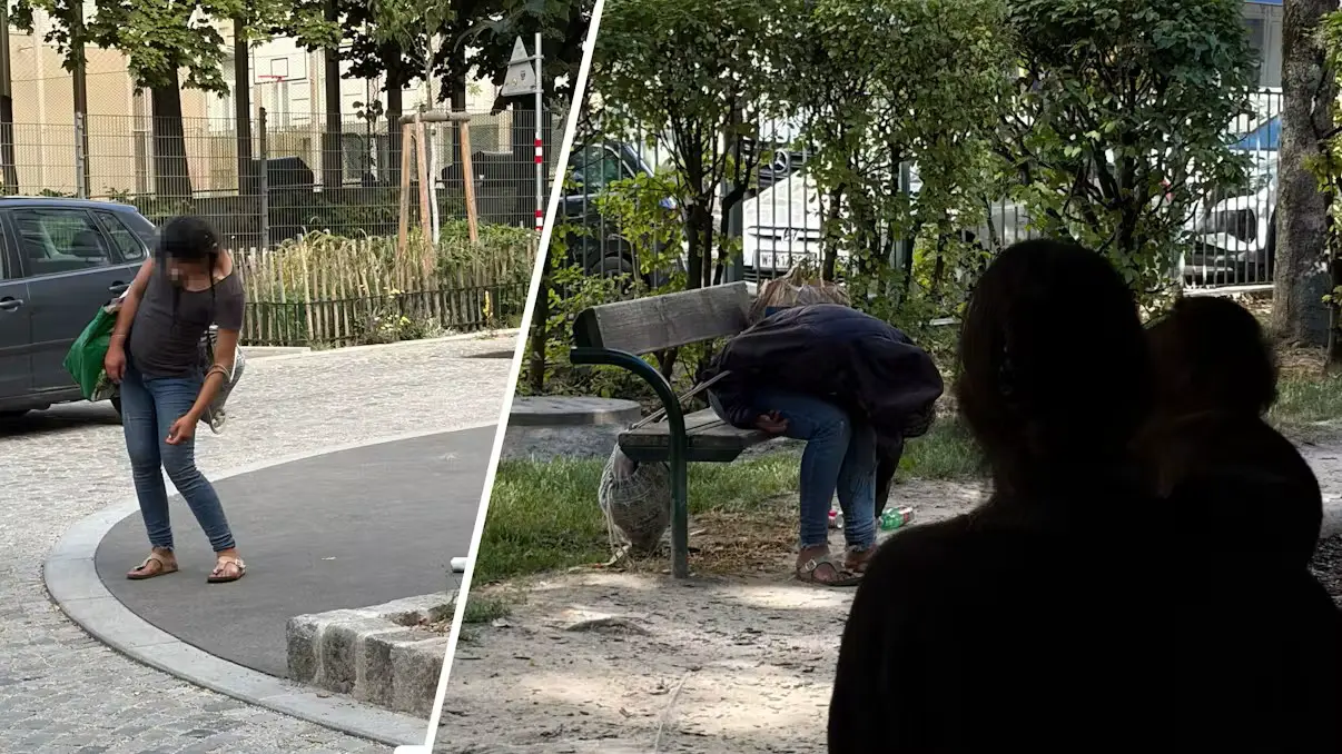 «Ходячие мертвецы» в Вене: наркоманы вкалывают себе дозы прямо на детской площадке