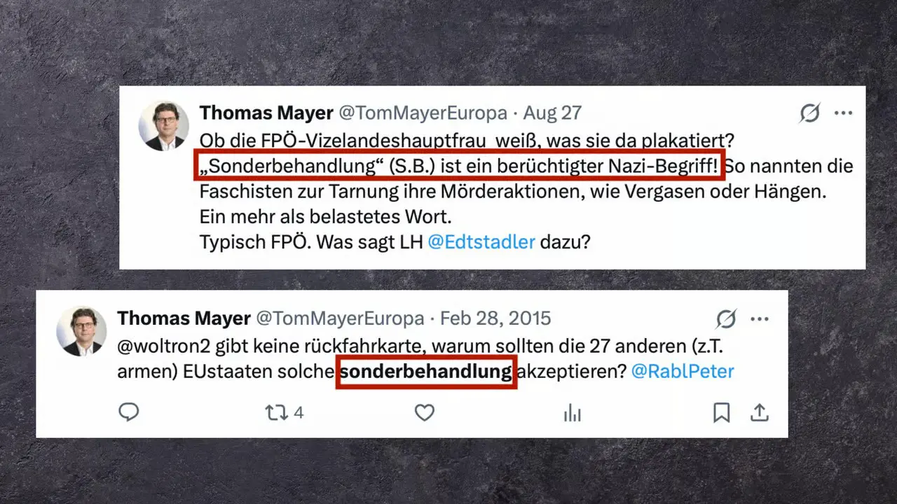 Двойные стандарты: редактор Der Standard атаковал FPÖ за «нацистский термин», но сам использует его