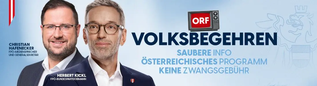 FPÖ объявила войну нынешнему ORF: партия запустила голосование за народную инициативу
