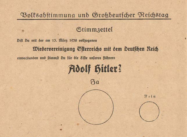 Восемьдесят три года назад австрийцы проголосовали за воссоединение с Германией