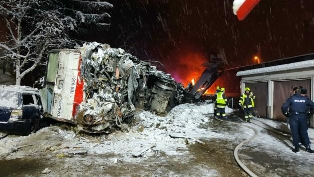Столкновение двух грузовых поездов в Каринтии: пожар и двое раненых