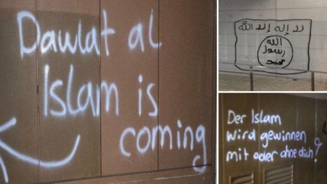 Исламистские граффити в Санкт-Пельтене: полиция запрашивает информацию