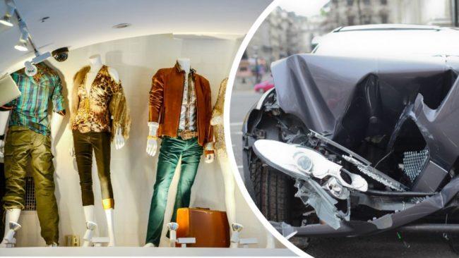 Грабители протаранили дверь модного магазина в центре Вены автомобилем